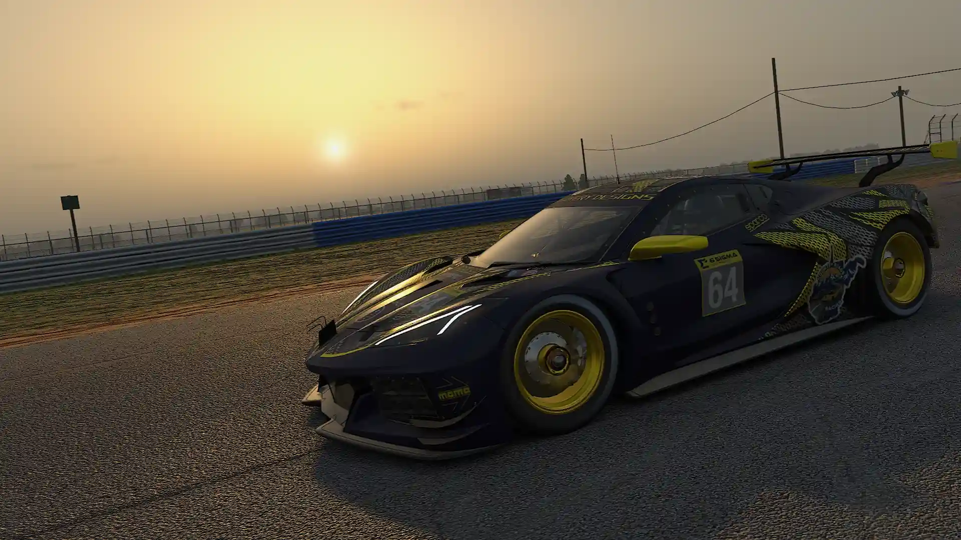 Custom iRacing livery for Mercedes AMG GT3 — ember red and charcoal design